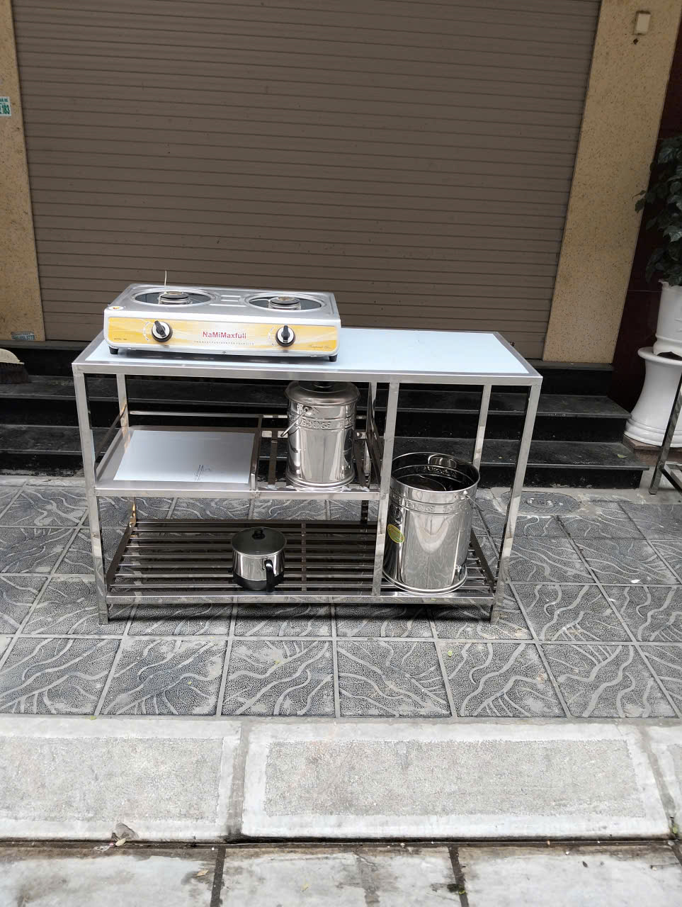 Kệ bếp ga inox đa năng